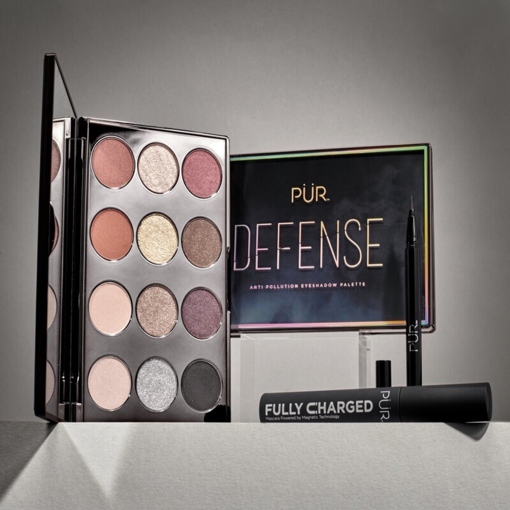 💗PUR Defense 12-Piece Anti-Pollution Palette & Pur fully charged black mascara